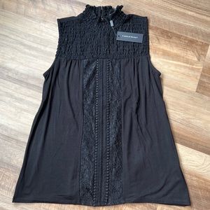 High Neck Sleeveless Blouse